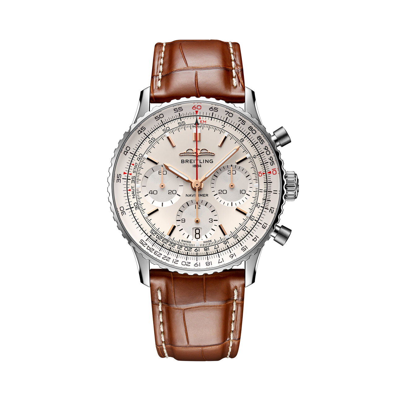 Breitling Navitimer B01 Chronograph Steel 41 - Silver AB0139211G1P1 Front image number 0