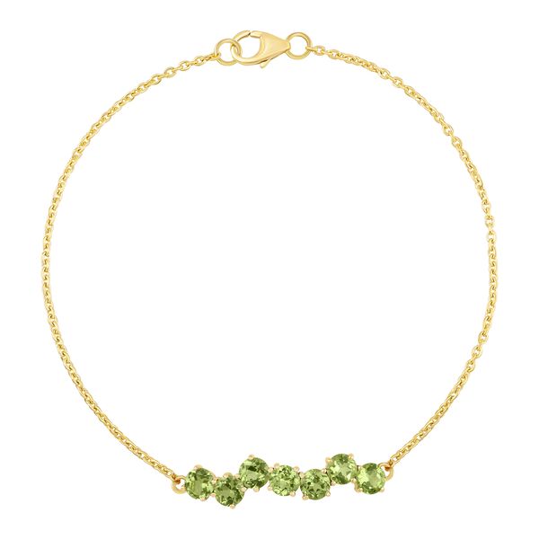 Yellow Gold Peridot Bracelet