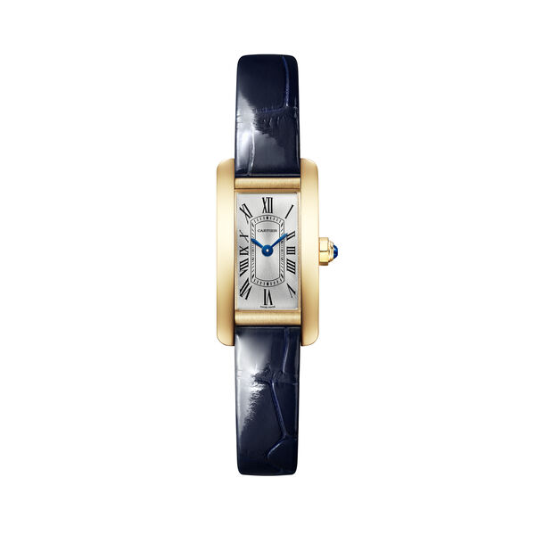 Tank Am&eacute;ricaine Mini Quartz 28 X 15 mm Yellow Gold