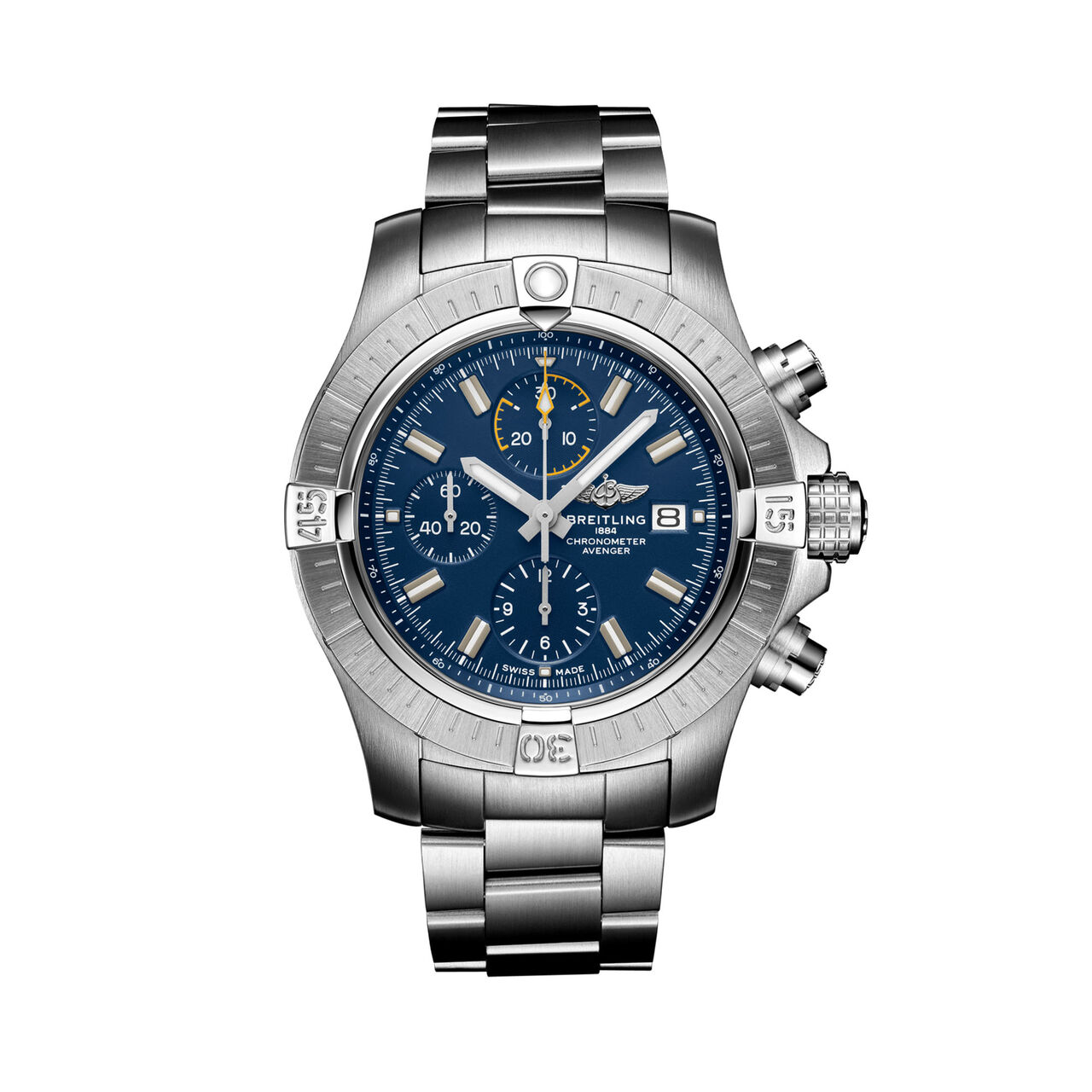 maison birks breitling avenger chronograph 45 steel blue a13317101c1a1 image number 0