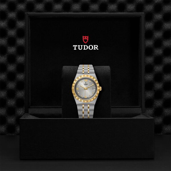 TUDOR Royal Automatic 34 mm Yellow Gold, Stainless Steel and Diamond