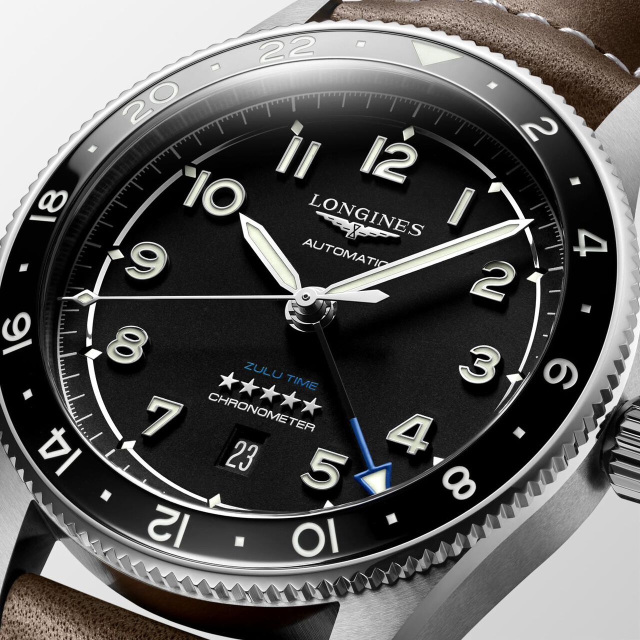 Spirit Zulu 42 mm GMT automatique en acier inoxydable image number 3