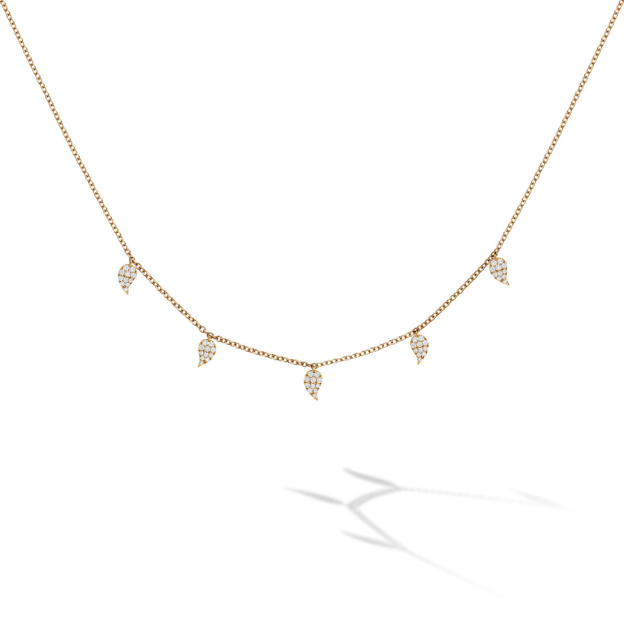 Birks Pétale collier ras-de-cou en or jaune et diamants image number 0