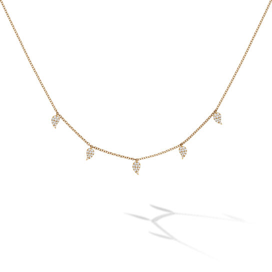 Birks Pétale collier ras-de-cou en or jaune et diamants image number 0