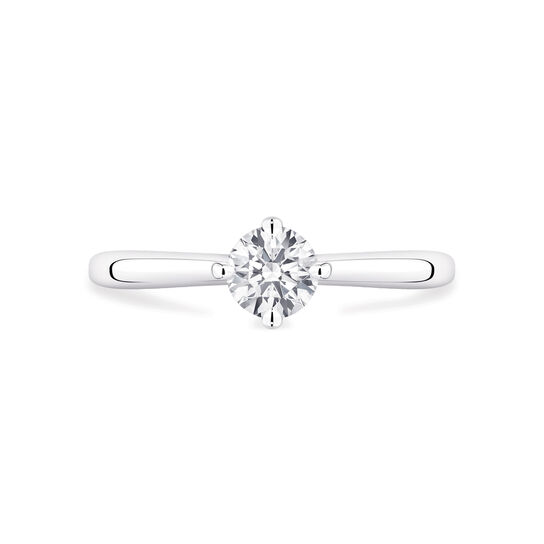 Round Solitaire Diamond Engagement Ring image number 0