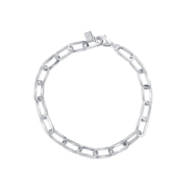 Silver Large Cable Chain Bracelet
