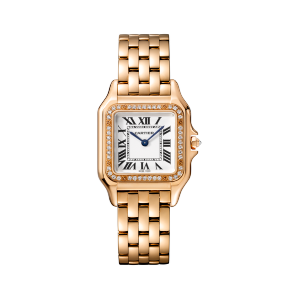 Panthère de Cartier Medium Quartz 27 x 36 mm Rose Gold and Diamond