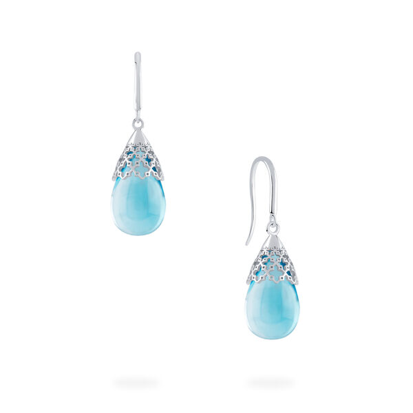 Boucles d'oreilles Topaze en forme de goutte