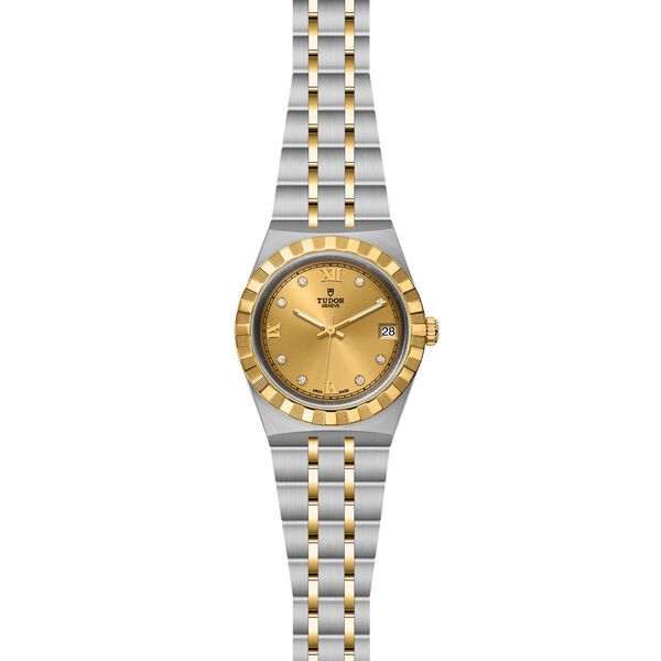 TUDOR Royal Automatic 34 mm Yellow Gold, Stainless Steel and Diamond
