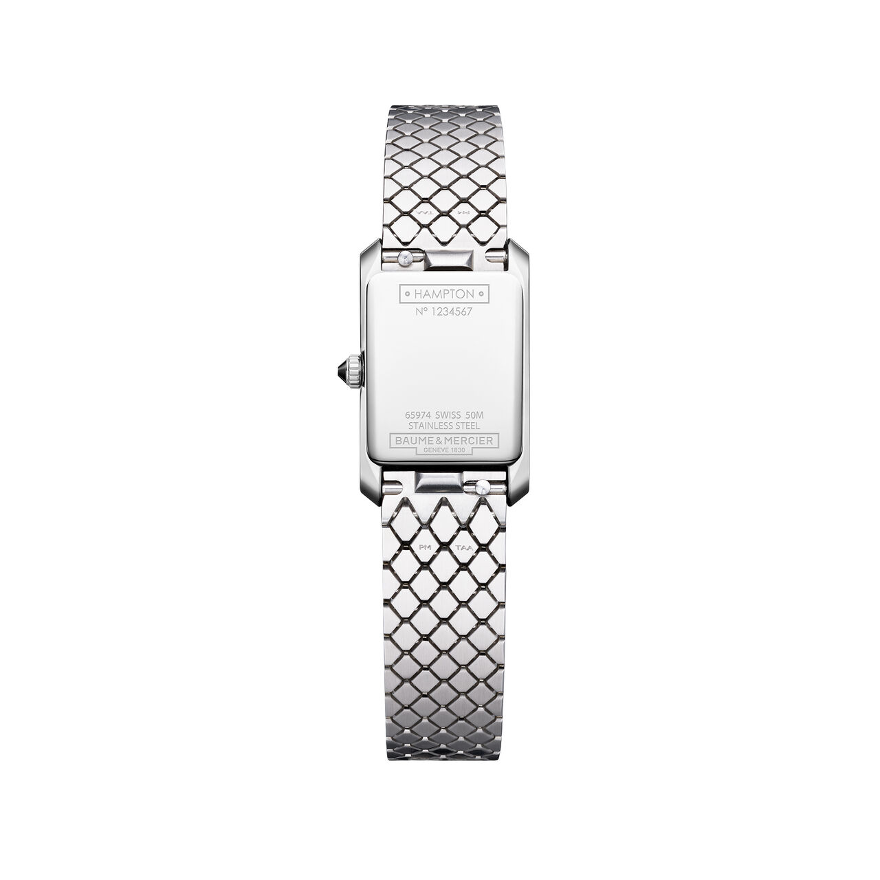 Baume & Mercier Hampton 28 X 18 mm quartz en acier inoxydable image number 2