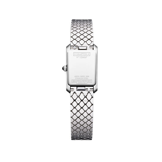 Baume & Mercier Hampton 28 X 18 mm quartz en acier inoxydable image number 2