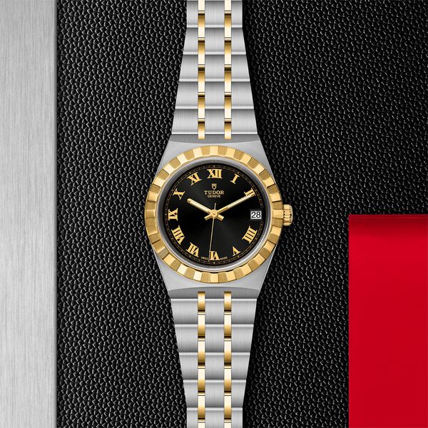 TUDOR Royal Automatic 34 mm Yellow Gold, Stainless Steel and Diamond