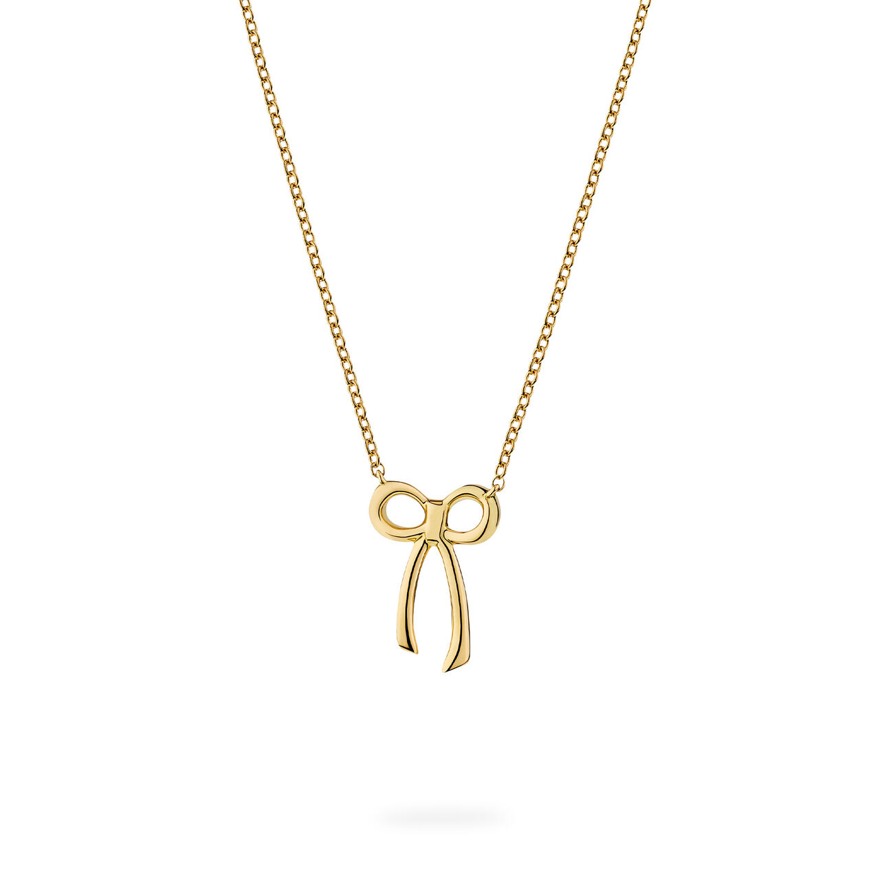 Birks Essentiels collier en forme de n&oelig;ud en or jaune pour enfants image number 0