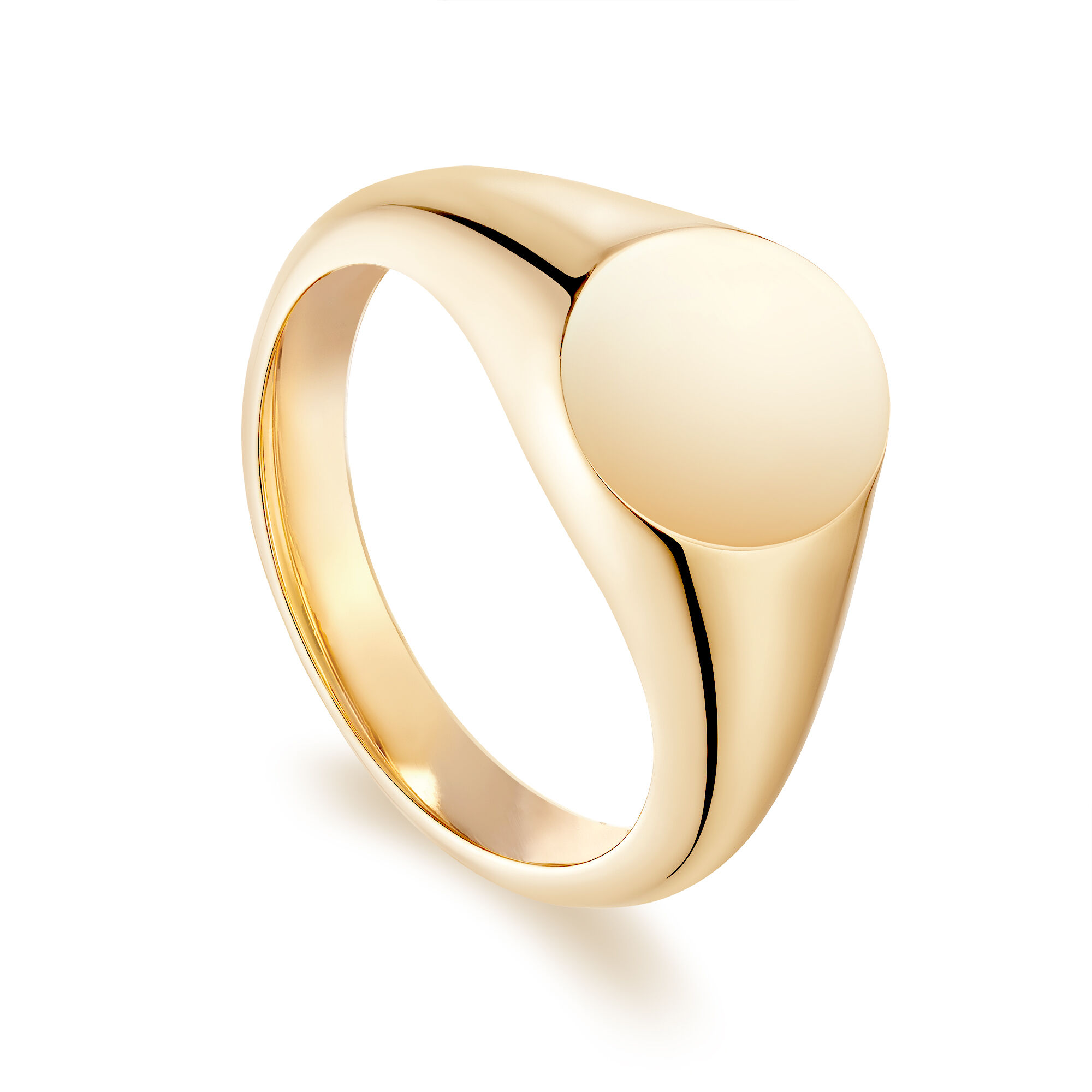 Birks Essentials Yellow Gold Oval Signet Ring 5
