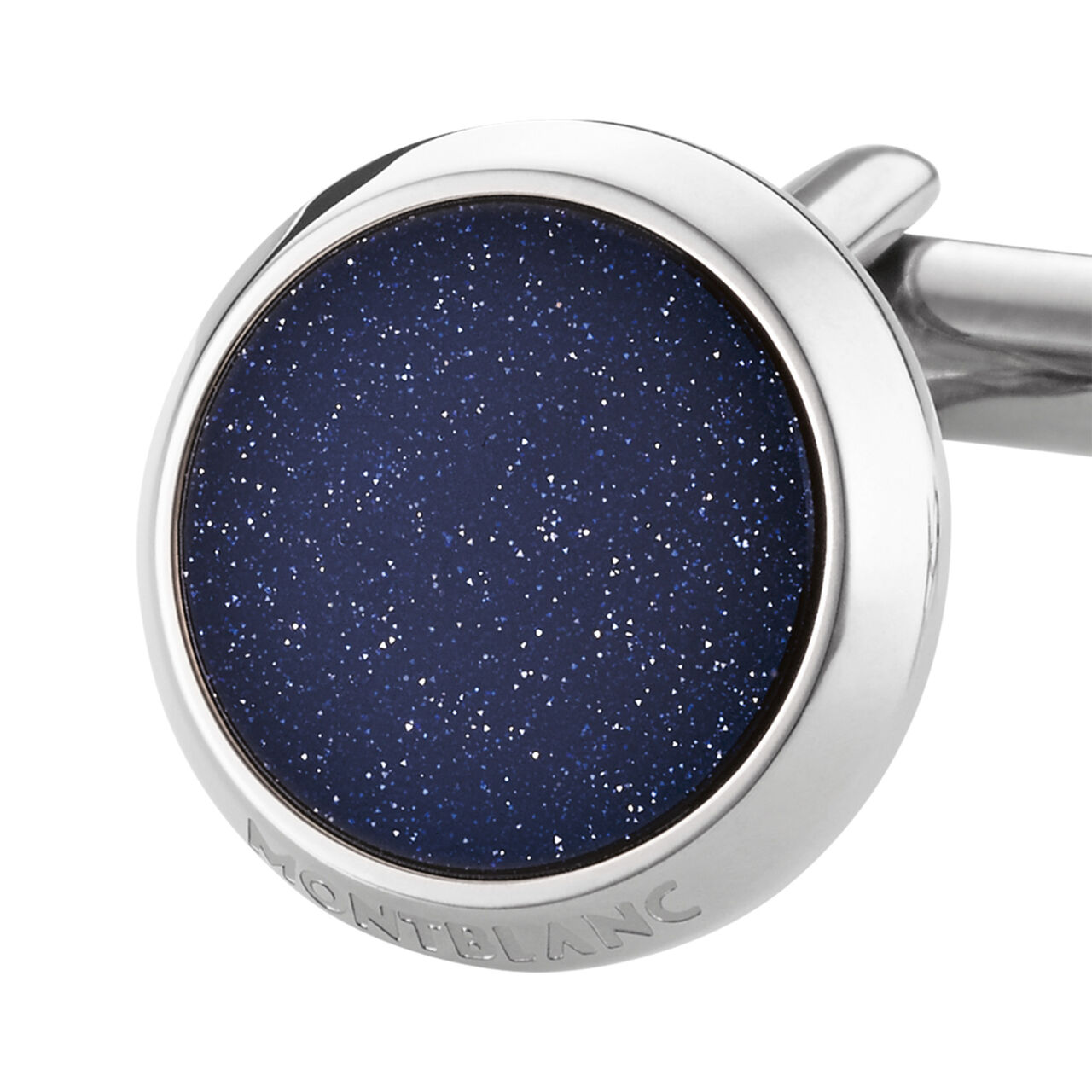 Montblanc Boutons de manchette Meisterst&uuml;ck en acier inoxydable avec pierre de soleil image number 2