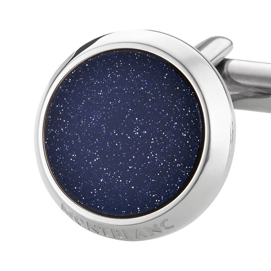 Montblanc Boutons de manchette Meisterst&uuml;ck en acier inoxydable avec pierre de soleil image number 2