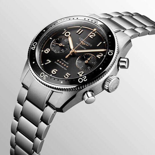 Longines Spirit Flyback Automatic Chronograph 42 mm Stainless Steel L3.821.4.53.6 Angle image number 2