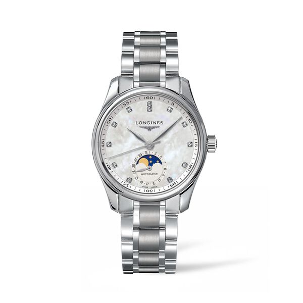 Master Collection Automatic Moonphase 34 mm Stainless Steel & Diamond