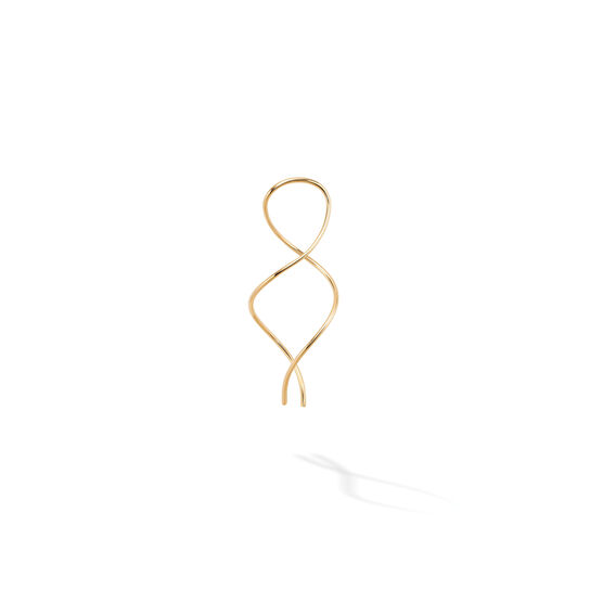bijoux birks essentials single yellow gold spiral wire earring image number 0