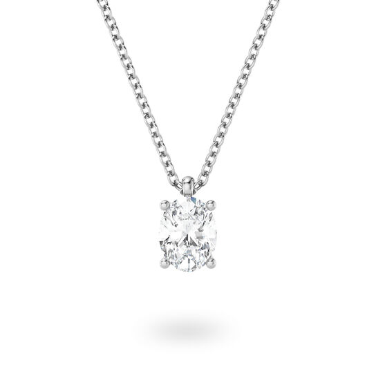 Pendentif Birks Blue avec diamant solitaire taille ovale image number 0