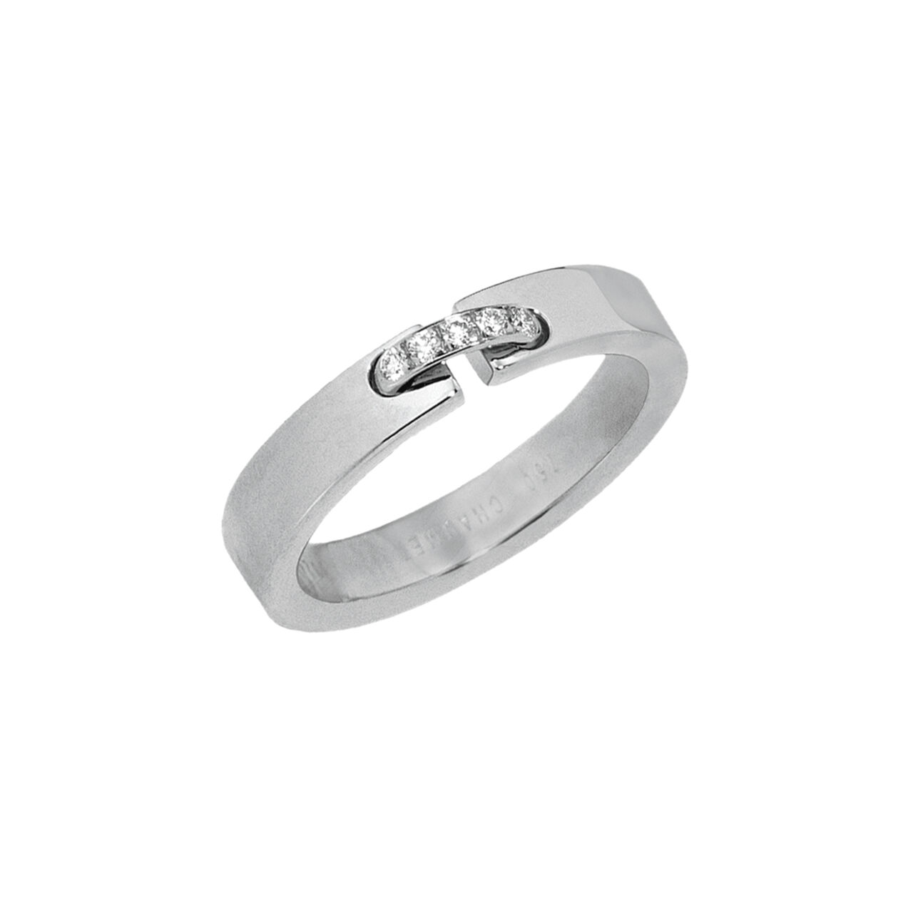 maison birks chaumet liens evidence white gold diamond wedding band 080315 image number 0