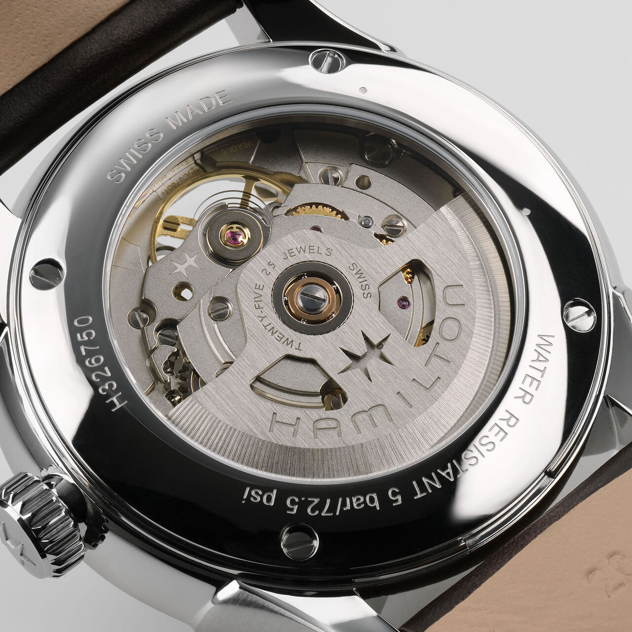 Hamilton Jazzmaster Open Heart 40 mm automatique en acier inoxydable image number 5