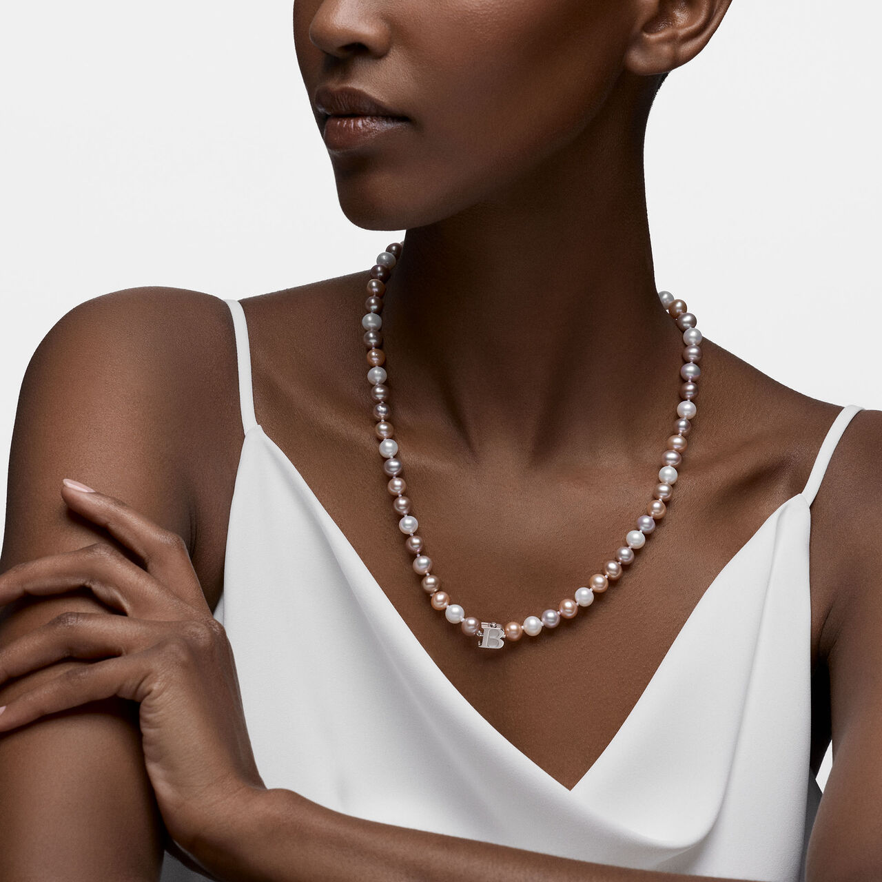 Birks Pearls 7.5-8 mm Sterling Silver Cultured Freshwater Pearl Necklace image number 1