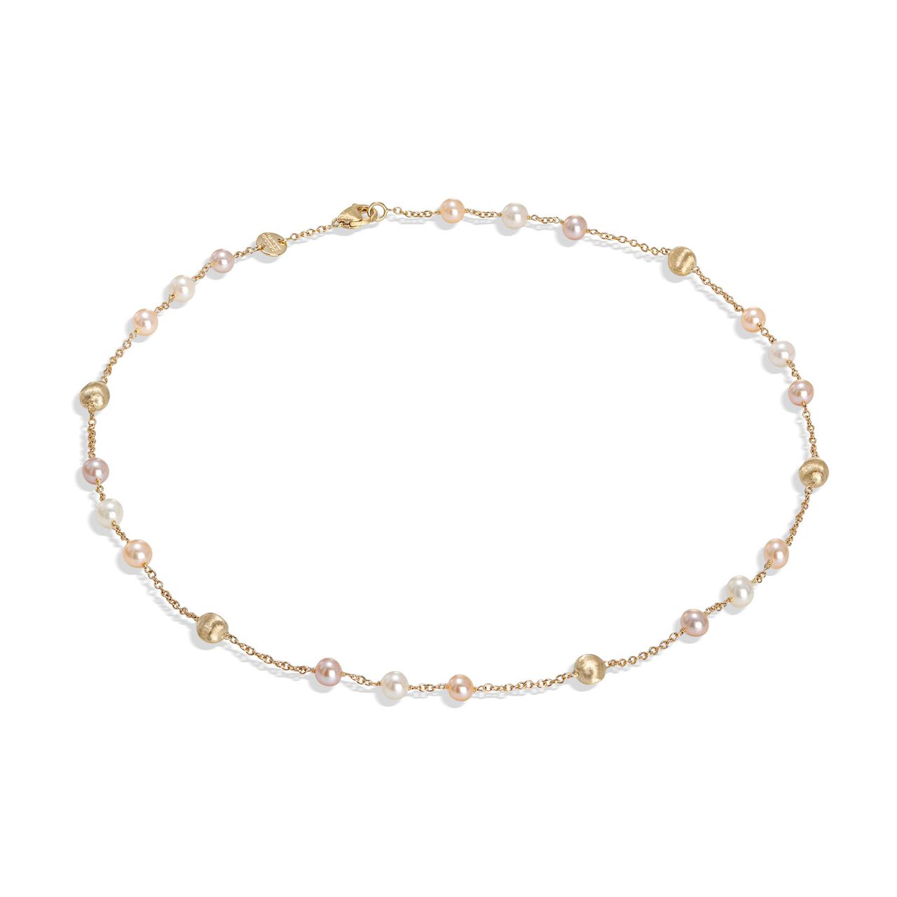 maison birks marco bicego africa pearl collection short yellow gold and pearl necklace cb2534 pl36 y image number 0