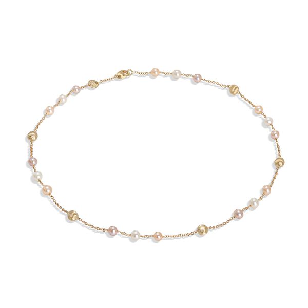 Africa Yellow Gold Pearl Necklace