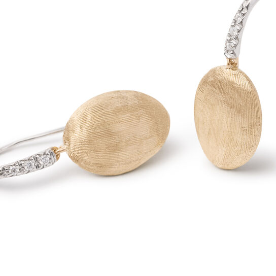 Marco Bicego Siviglia Yellow Gold and Diamond Earrings OB1691-A B1 YW Front 2 image number 2