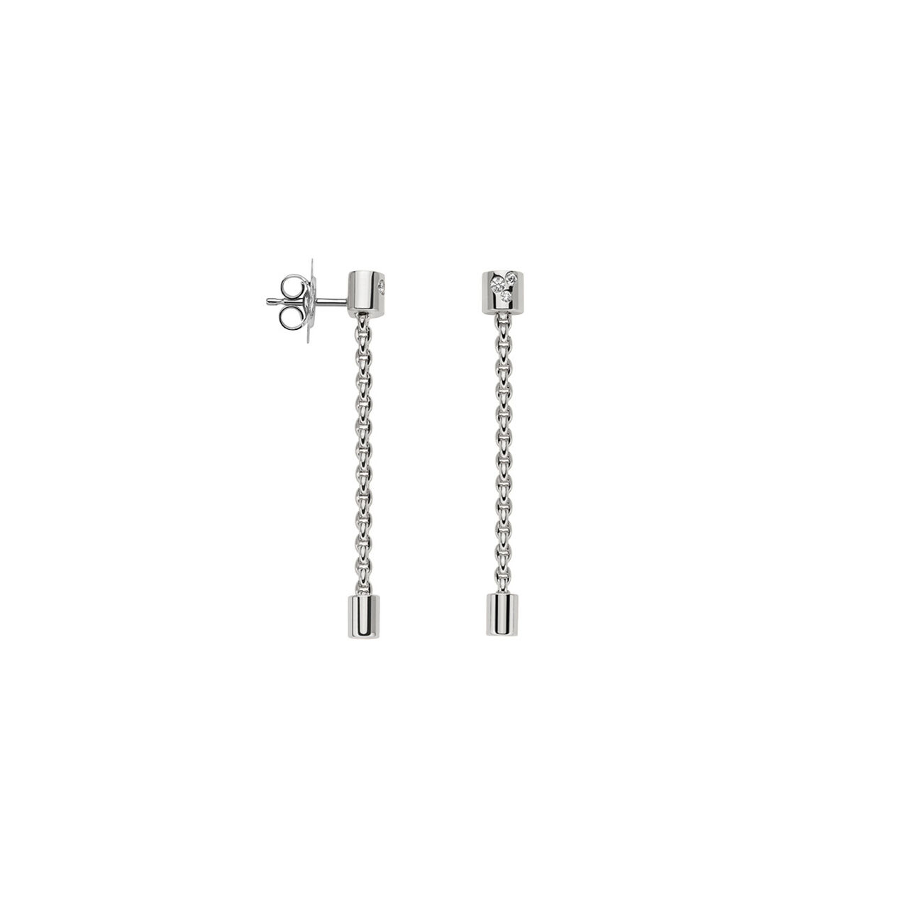 Aria White Gold and Diamond Drop Earrings image number 0