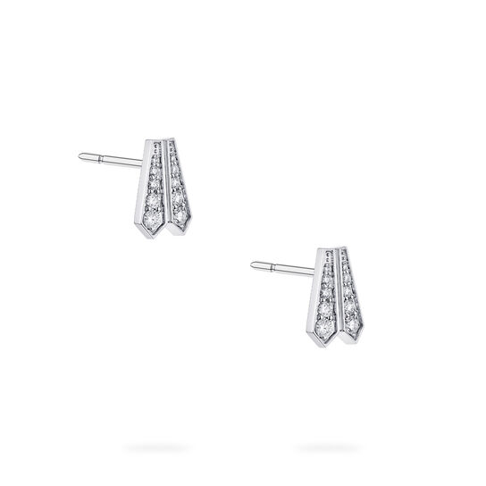 Birks Beekeeper boucles d&rsquo;oreilles en diamants et or blanc image number 3