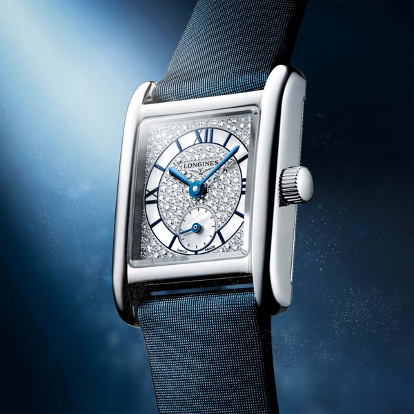 Mini DolceVita Quartz 21 X 29 mm Stainless Steel and Diamond