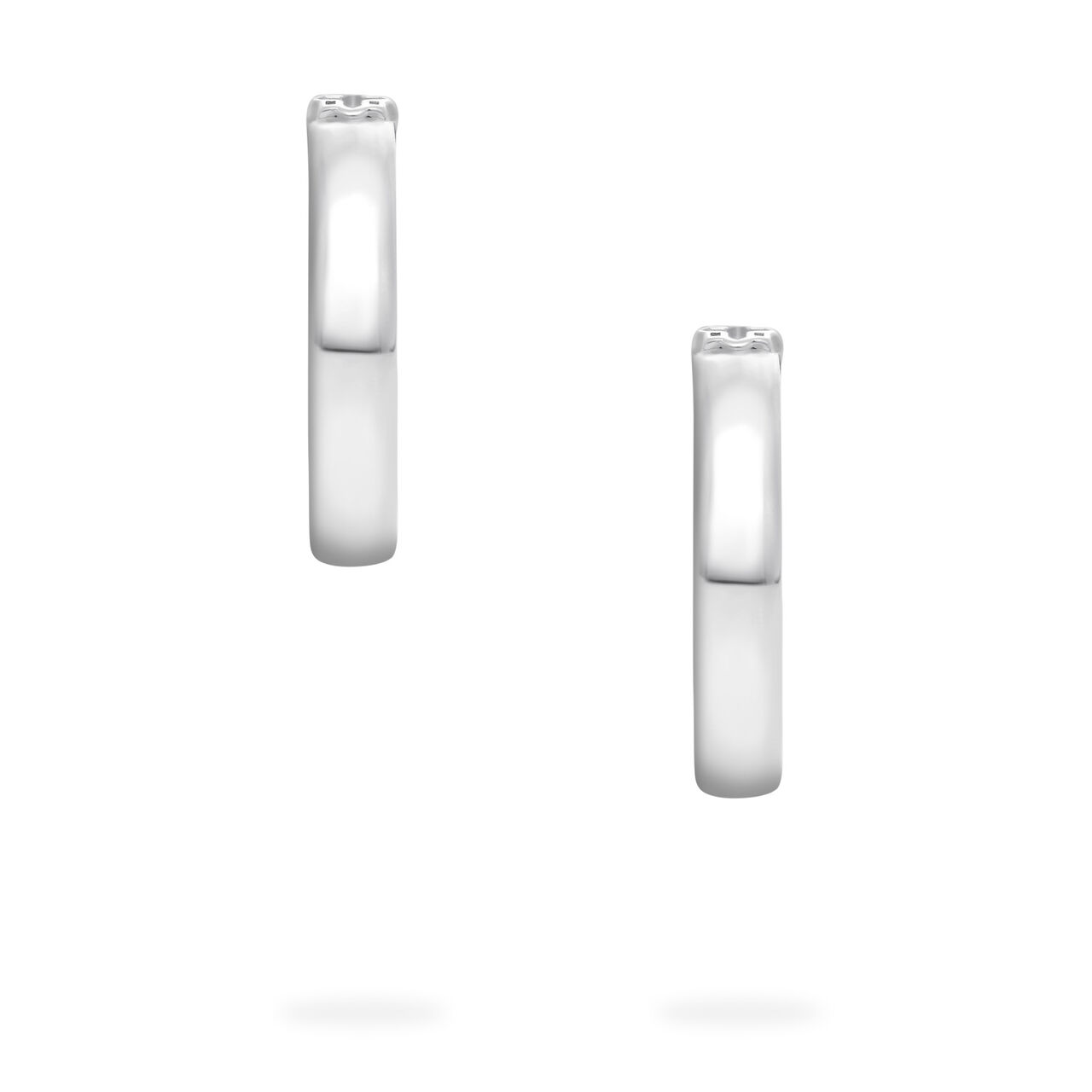 Birks Iconic Sterling Silver Muse Plain 15 mm Hoop Earrings image number 1