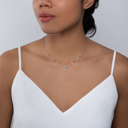 Diamond Bezel Necklace image number 1