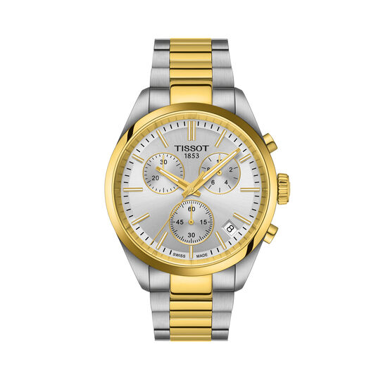 Tissot PR 100 40 mm chronographe quartz en acier inoxydable PVD image number 0