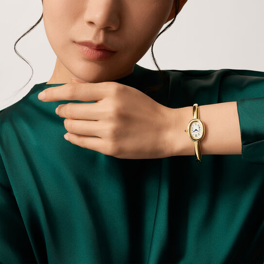 Cartier Baignoire Mini Quartz 25 x 19 mm Yellow Gold on model image number 1
