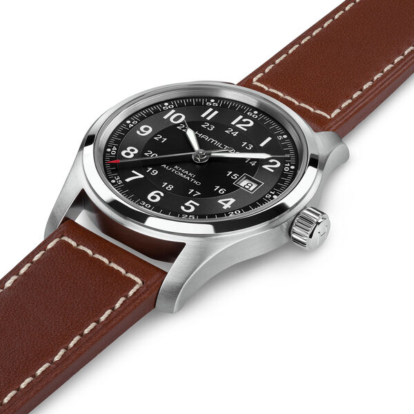 Khaki Field 42 mm automatique en acier inoxydable