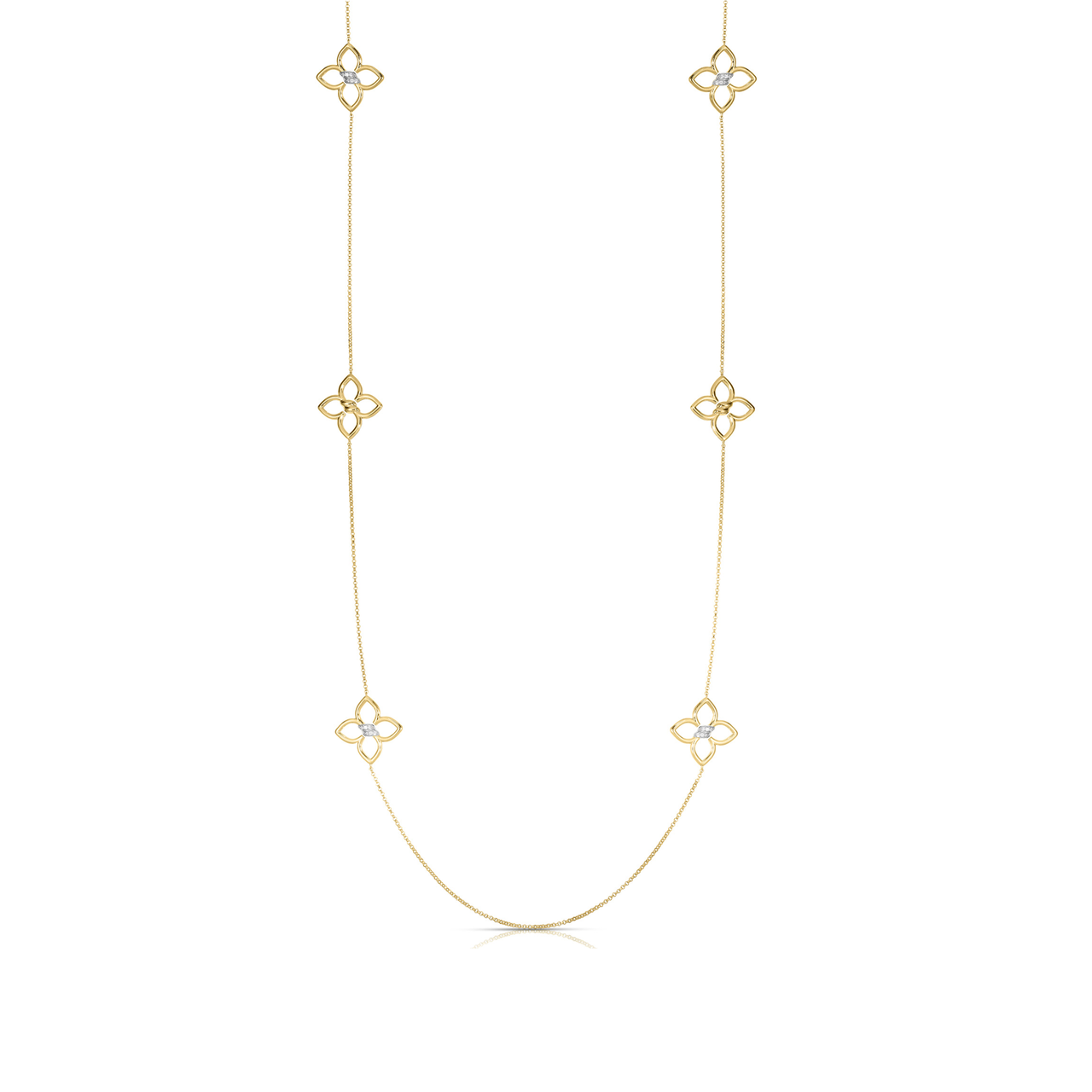 Roberto Coin Cialoma Yellow Gold and Diamond Sautoir image number 0