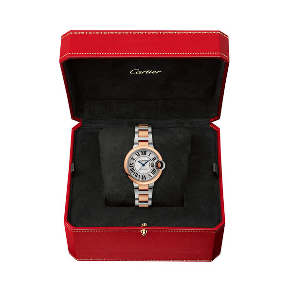 Ballon Bleu de Cartier 33 mm automatique en or rose et acier inoxydable