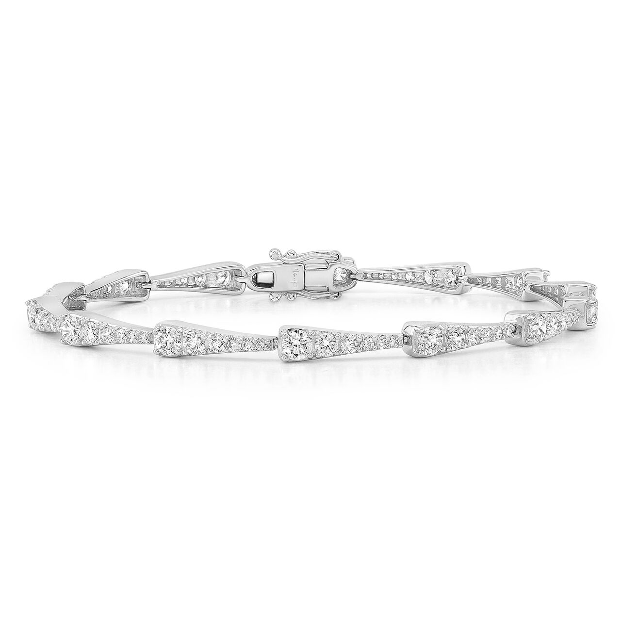 Uneek High Jewellery White Gold and Diamond Pavé Bracelet image number 0
