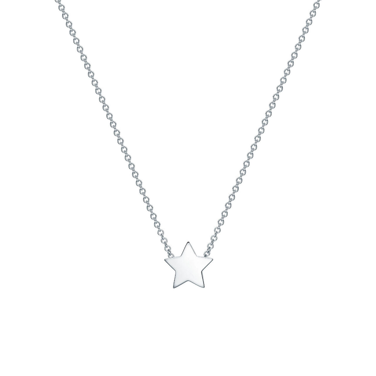 bijoux birks essentials silver star pendant image number 0