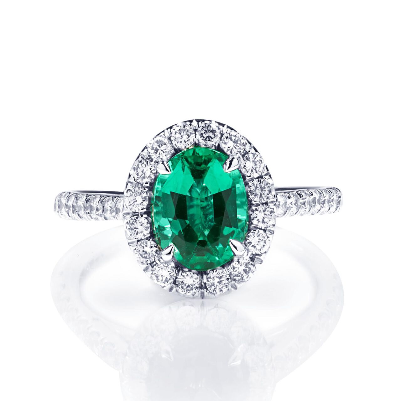jb star oval emerald diamond halo 0137 406v2 front image number 0
