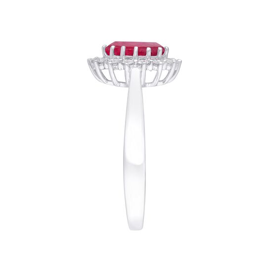 maison birks salon oval ruby diamond halo ring sg09201r ru standing side image number 1
