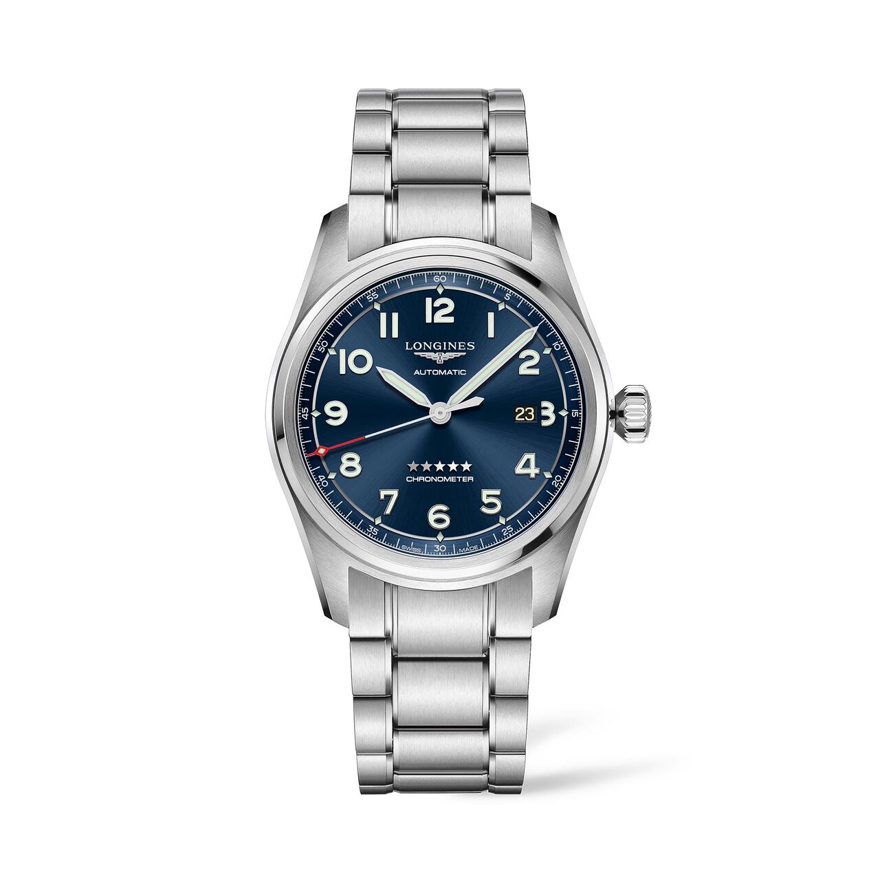 maison birks longines longines spirit automatic steel 42mm l38114939 image number 0