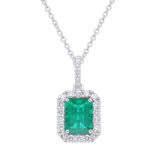maison birks salon emerald cut halo pendant sg05599p a 8.6 em front image number 0