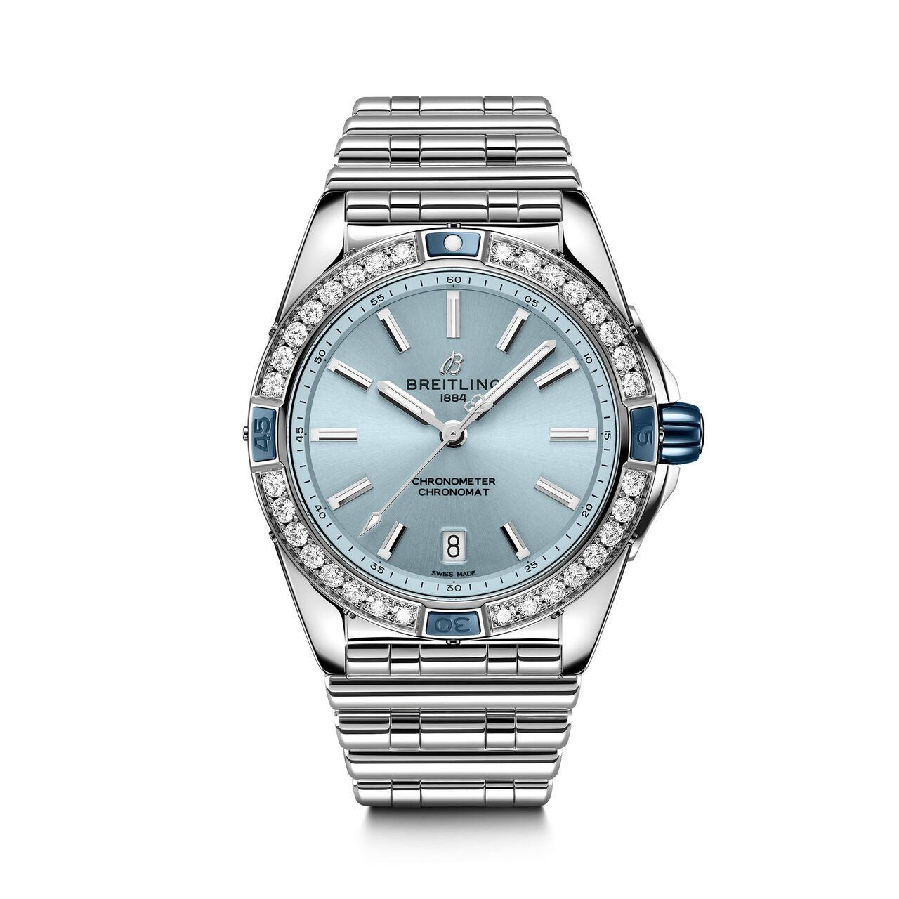 Breitling Super Chronomat Automatic 38 Steel Ice Blue A17356531C1A1 Front image number 0
