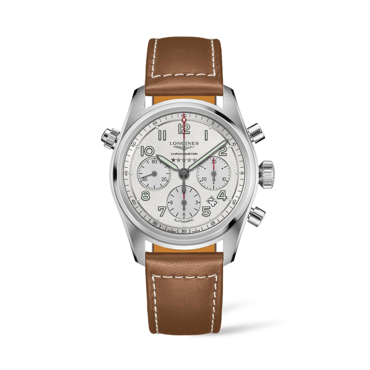 maison birks longines longines spirit chronometer automatic steel 42mm l38204732 image number 0