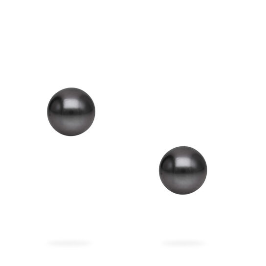 Birks Pearls Boucles d'oreilles en perles de Tahiti de 8,5 &agrave; 9 mm, en or blanc image number 2