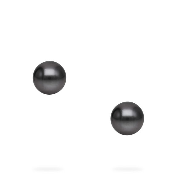 Boucles d'oreilles en perles de Tahiti de 8,5 &agrave; 9 mm, en or blanc